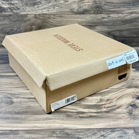 NIB Steve Madden Matriarch Leather Mixed Media Ankle Combat Boots Olive Multi 8M - Picture 9 of 10